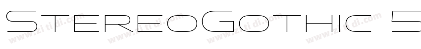 StereoGothic 500 Reg字体转换